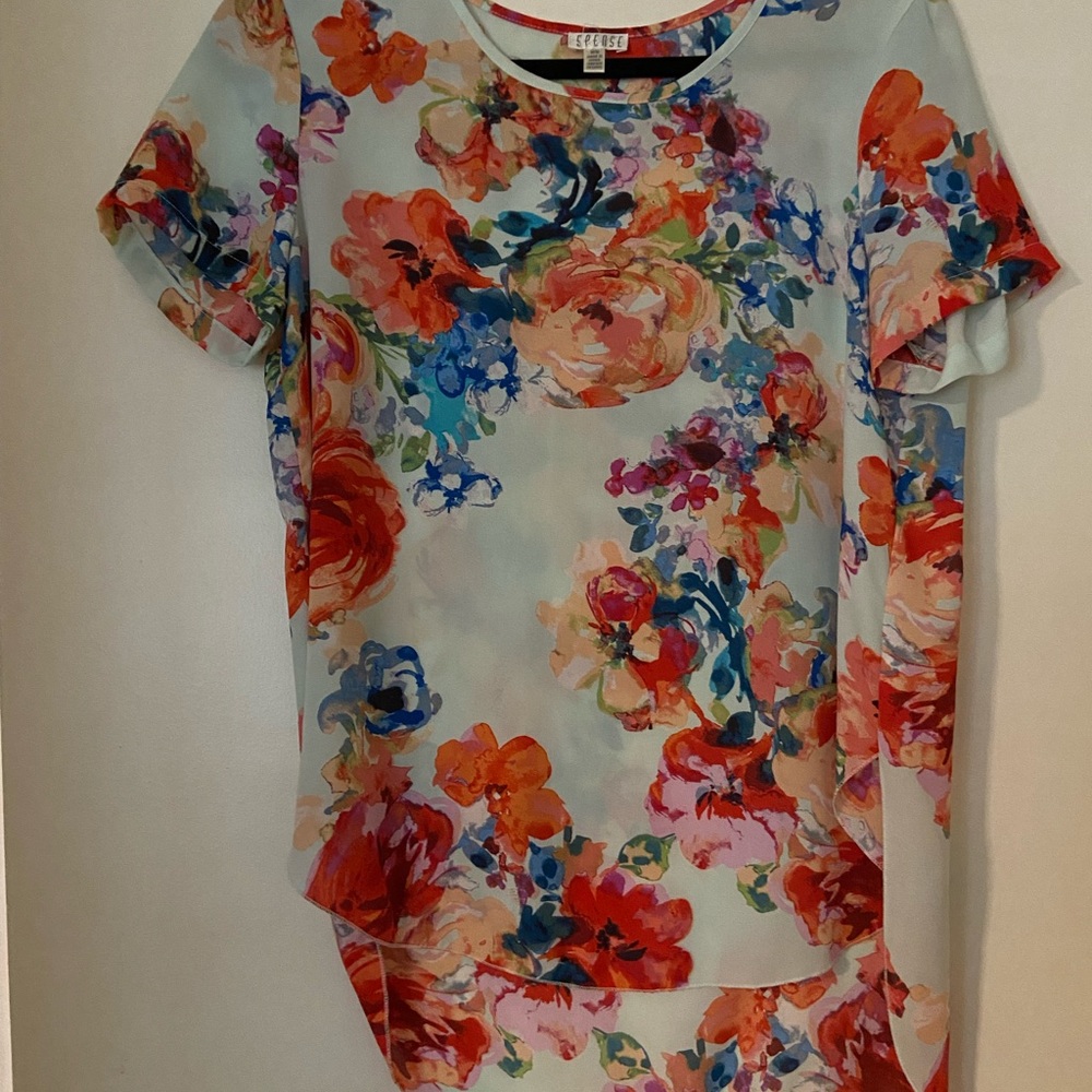 Floral Chiffon Shirt